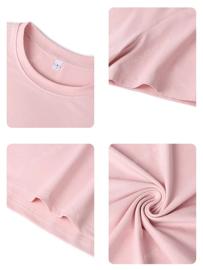 Helene – Sommer T-Shirt Damen Bunt Blumen Buchstaben Rundhals