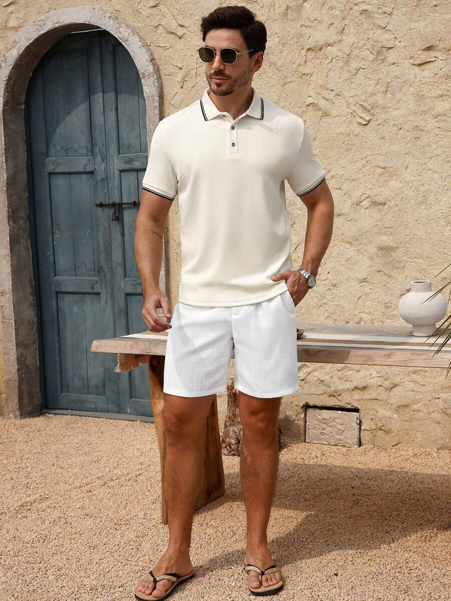 Helge – Polo Shirt Herren Kurzarm Sommer Lässig Und Modisch