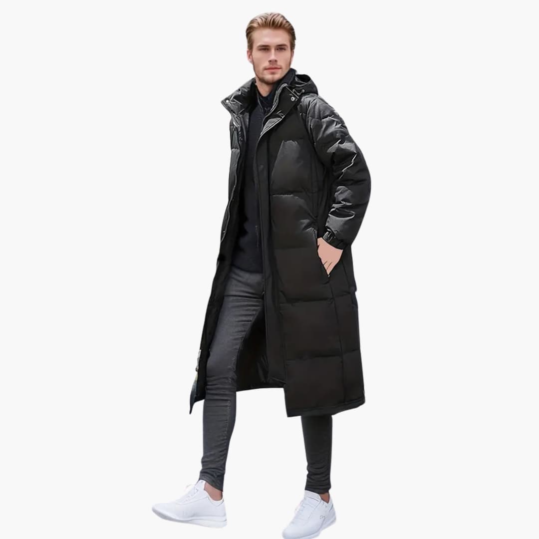 Herren Steppjacke Winter mit vollem Reißverschluss