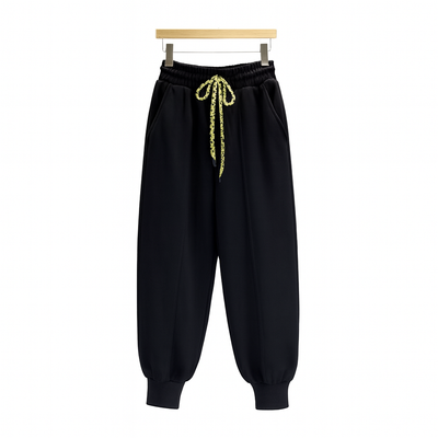 David | Schwarzer Fleece  Freizeitanzug für Herren