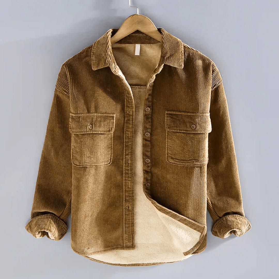 Herren Overshirt Corduroy Trendy und Bequem