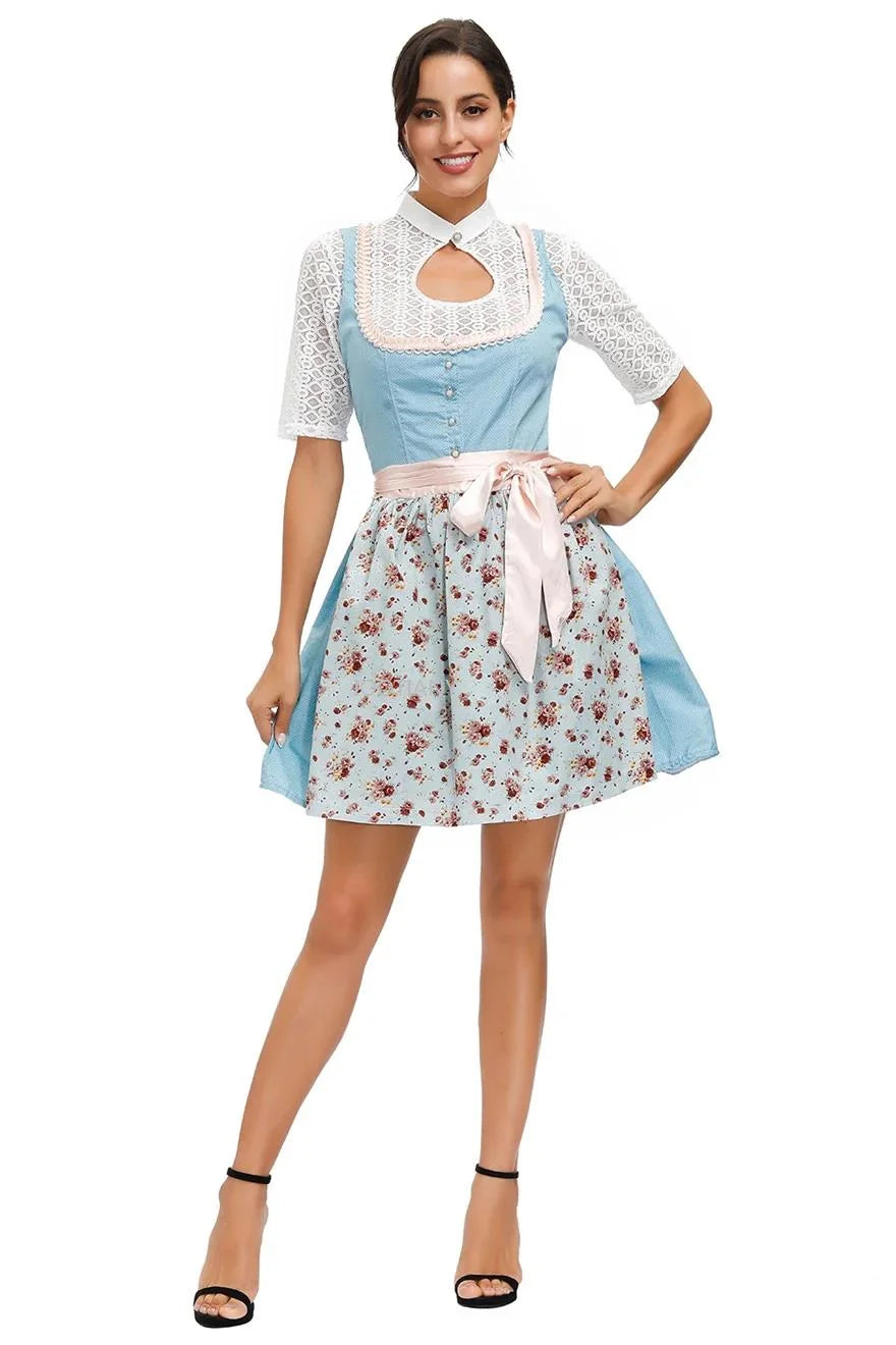 Damen Bayerisches Oktoberfest Dirndl Kleid