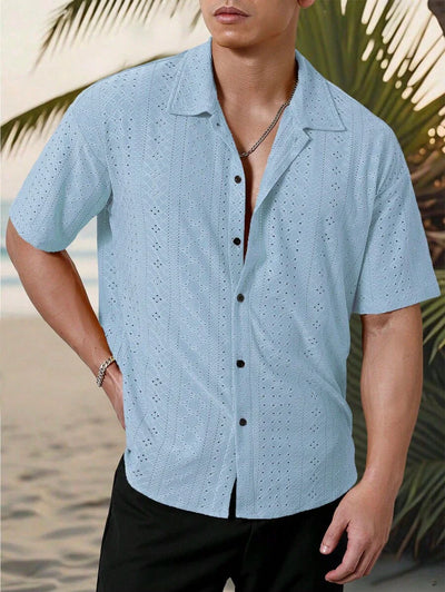 Holger – Boho Mesh Kurzarmhemd Herren Dreierpack Für Urlaub