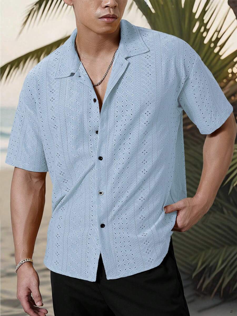 Holger – Boho Mesh Kurzarmhemd Herren Dreierpack Für Urlaub