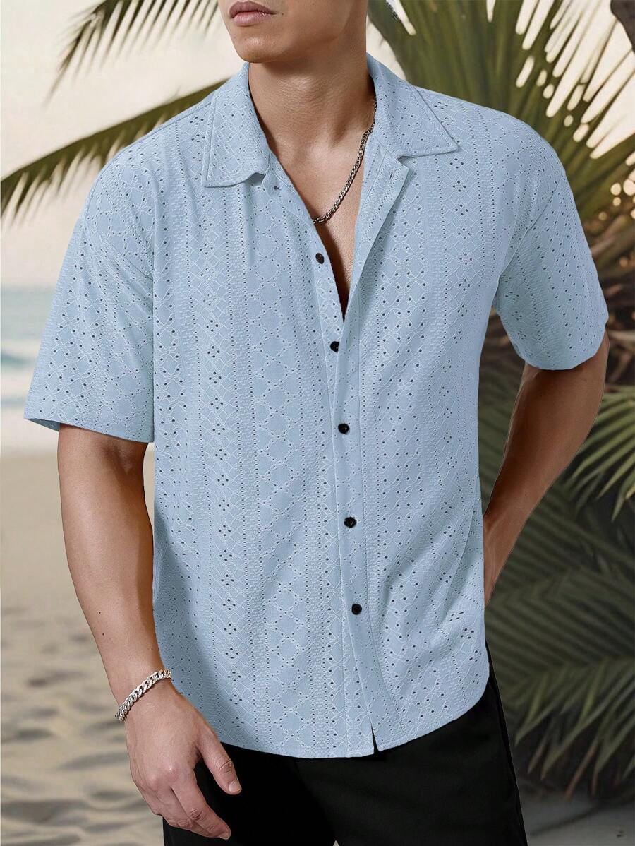 Holger – Boho Mesh Kurzarmhemd Herren Dreierpack Für Urlaub