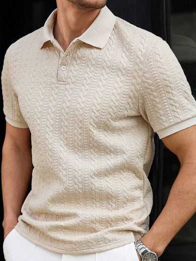 Horst – Herren Polo Shirt Mit Streifen Und Herzmuster