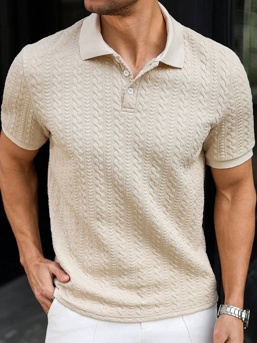 Horst – Herren Polo Shirt Mit Streifen Und Herzmuster