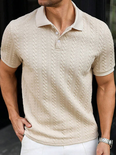 Horst – Herren Polo Shirt Mit Streifen Und Herzmuster