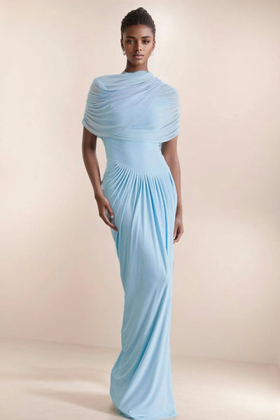 Sabrina | Maxikleid Drapiert Lang Damen