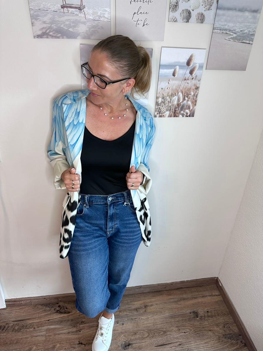 Miren - Mom-Style, Modern interpretiert – Die dunkelblauen Stretch-Jeans für Damen