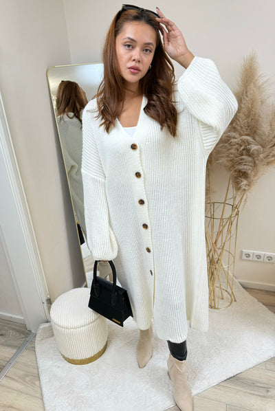 Strickkleid zum Knöpfen