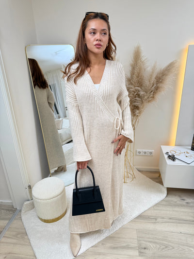 Strickkleid in Wickeloptik