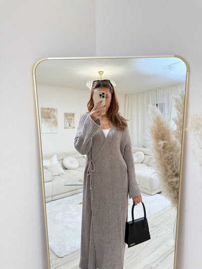 Strickkleid in Wickeloptik