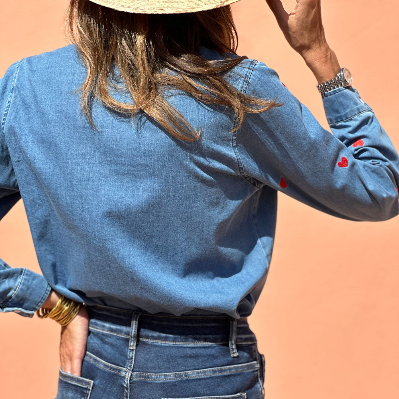 Anna | Schickes Hemd mit Herzmuster