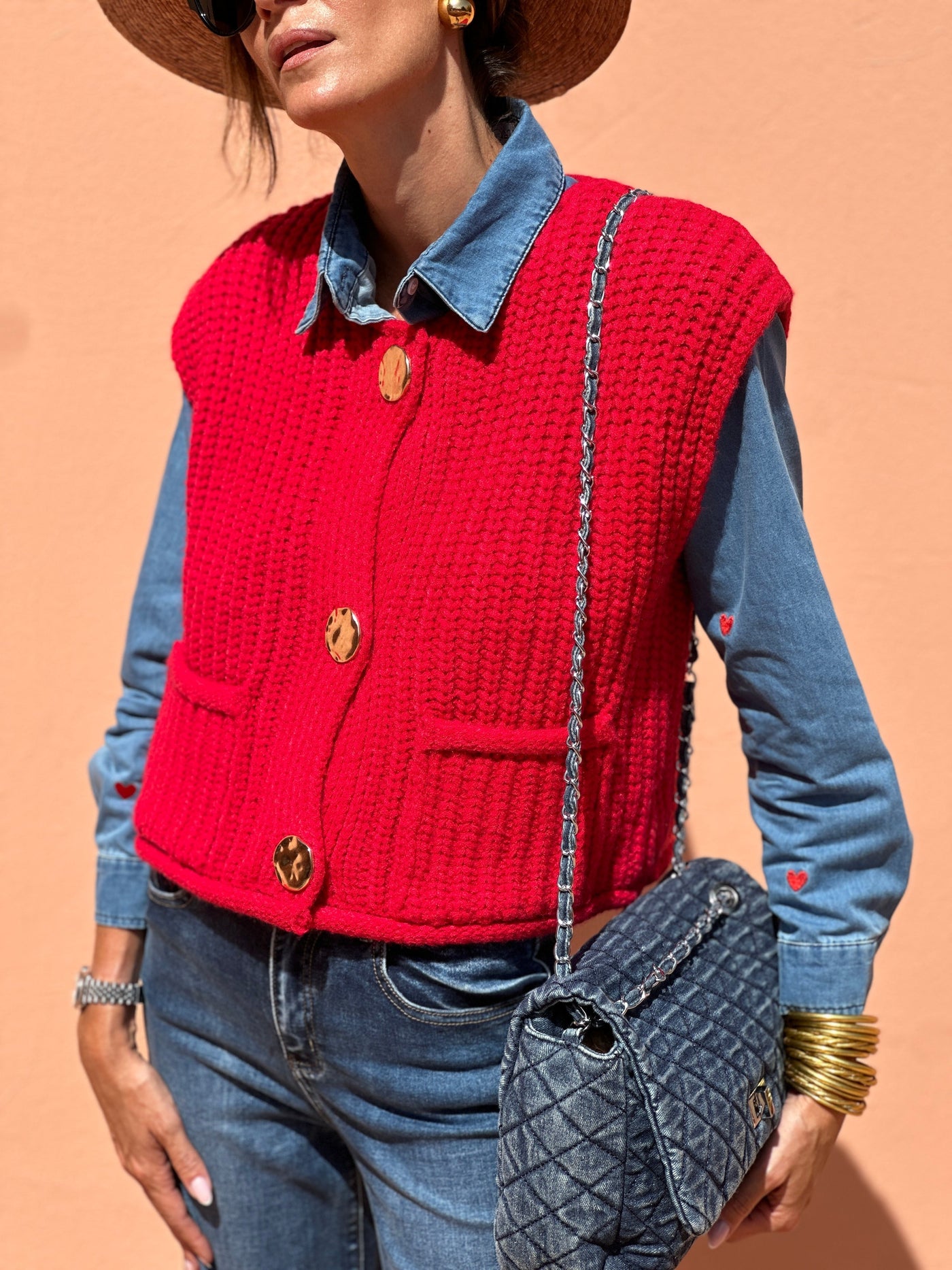 Anna | Schickes Hemd mit Herzmuster