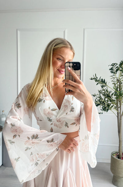 Binde Oberteil Blumen Print