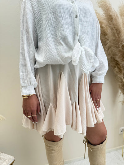 Rüßchenrock mit höherem Rüschen