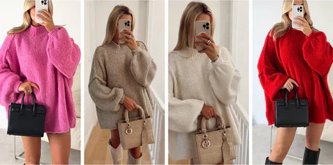 Eleganter lockerer Pullover für Damen