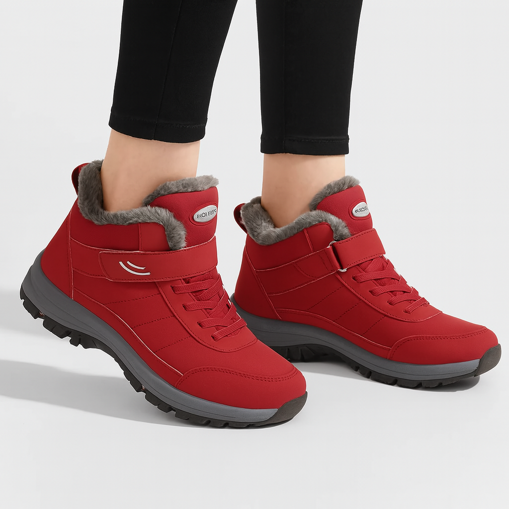 Ivy | Plüschgefütterte Winter-High-Top-Schneesneaker für Damen