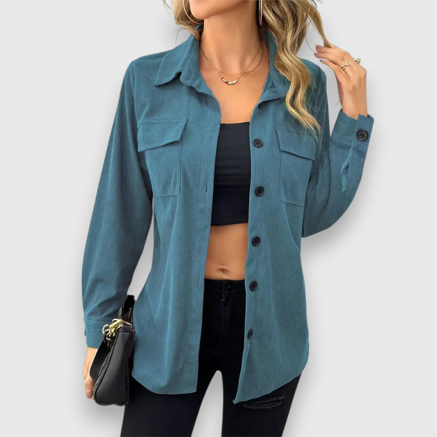 Cord Damen Hemdjacke