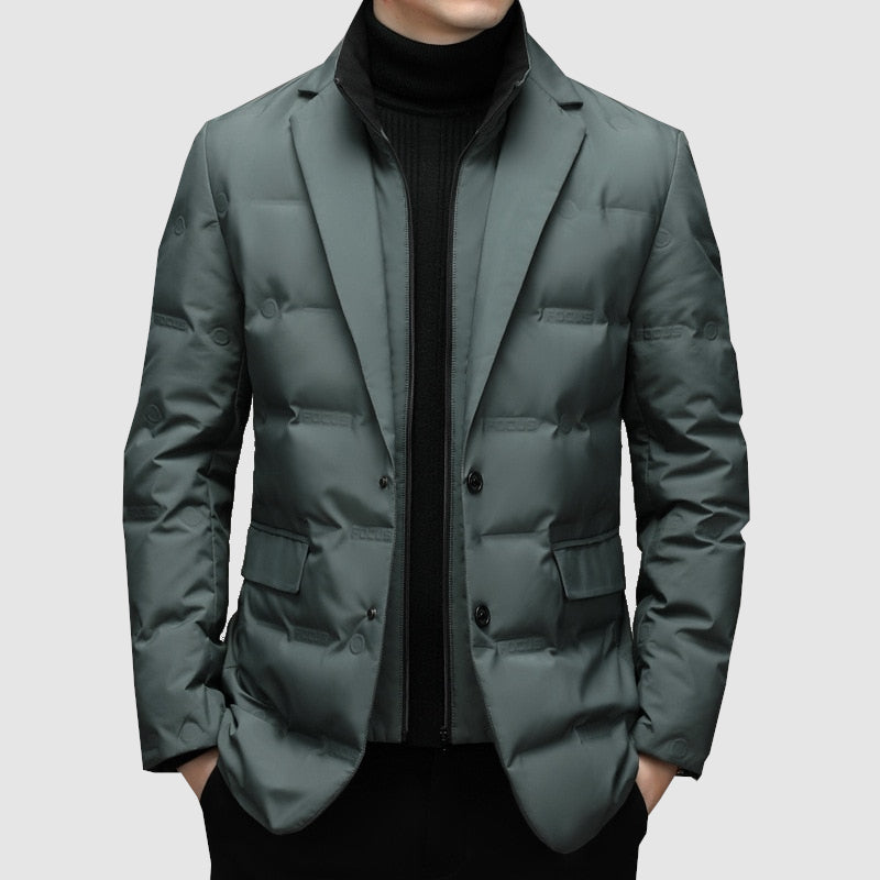 Herren Winterjacke | Slim Fit Gestepptes Design