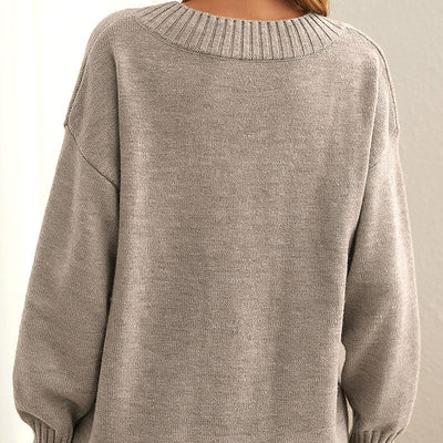 Susa – gestrickter Damenpullover aus Kaschmir mit V-Ausschnitt