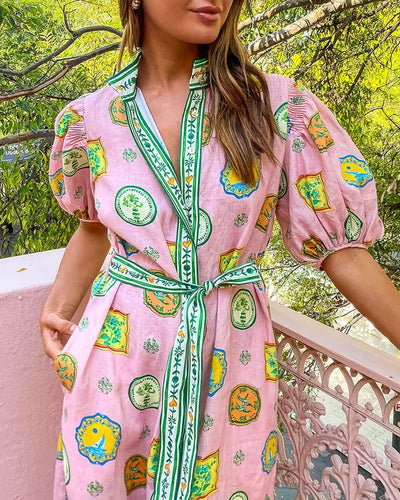 Orla™ - Maxikleid mit Ballonärmeln