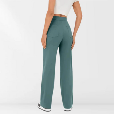 Nora - Hose mit hoher Taille und Knopfleiste