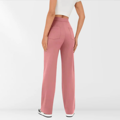 Nora - Hose mit hoher Taille und Knopfleiste