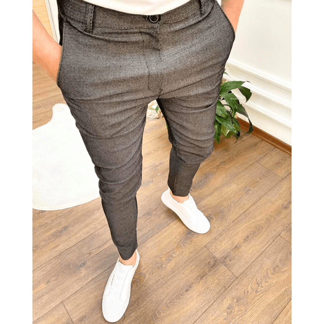Herren Klassische Stretch Chino Hose - Komfortabel und Flexibel
