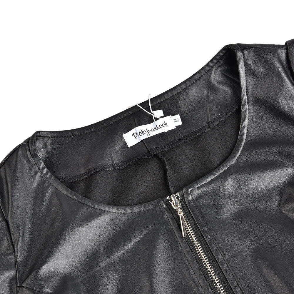 Lily Lederjacke mit Puffärmeln | Ideal für den Sommer