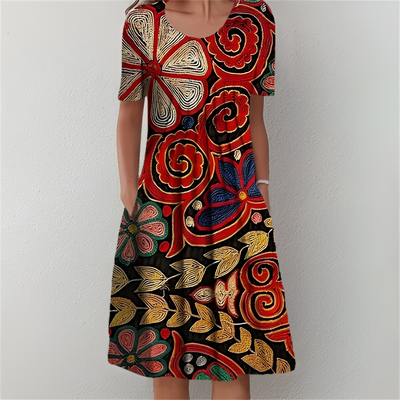 Heather™ Klassisches Geblümtes Kleid