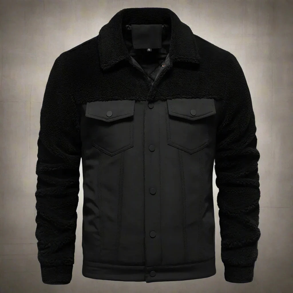Warme Herren Sherpa Jacke