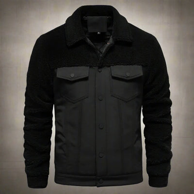 Warme Herren Sherpa Jacke