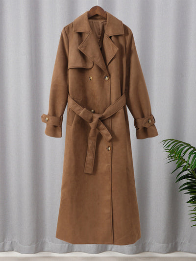 Beatriz® | Eleganter Wildledermantel mit Gürtel