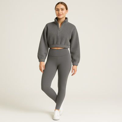 Marlis | Fleecegefüttertes Yoga-Outfit-Set