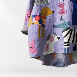 Irene | Leichte Bluse mit Knopfleiste für mühelose Eleganz