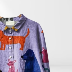 Irene | Leichte Bluse mit Knopfleiste für mühelose Eleganz