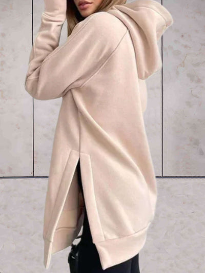 Tatiana® | Leicht zu tragendes Oversize-Sweatshirt mit Kapuze, Seitenschlitzen und losen Taschen