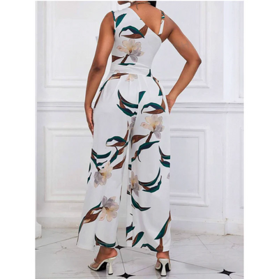 Martha - Ärmelloser Jumpsuit mit weitem Bein