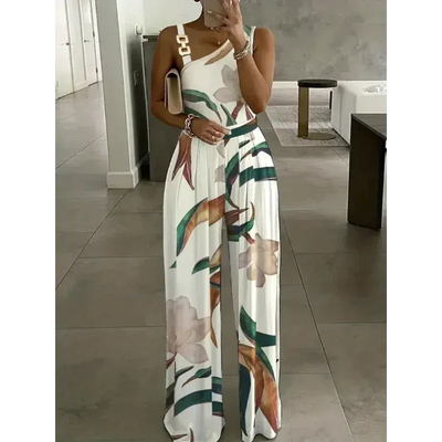 Martha - Ärmelloser Jumpsuit mit weitem Bein