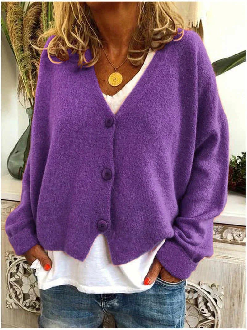 Beatrix | Trendige und elegante Winter-Strickjacke