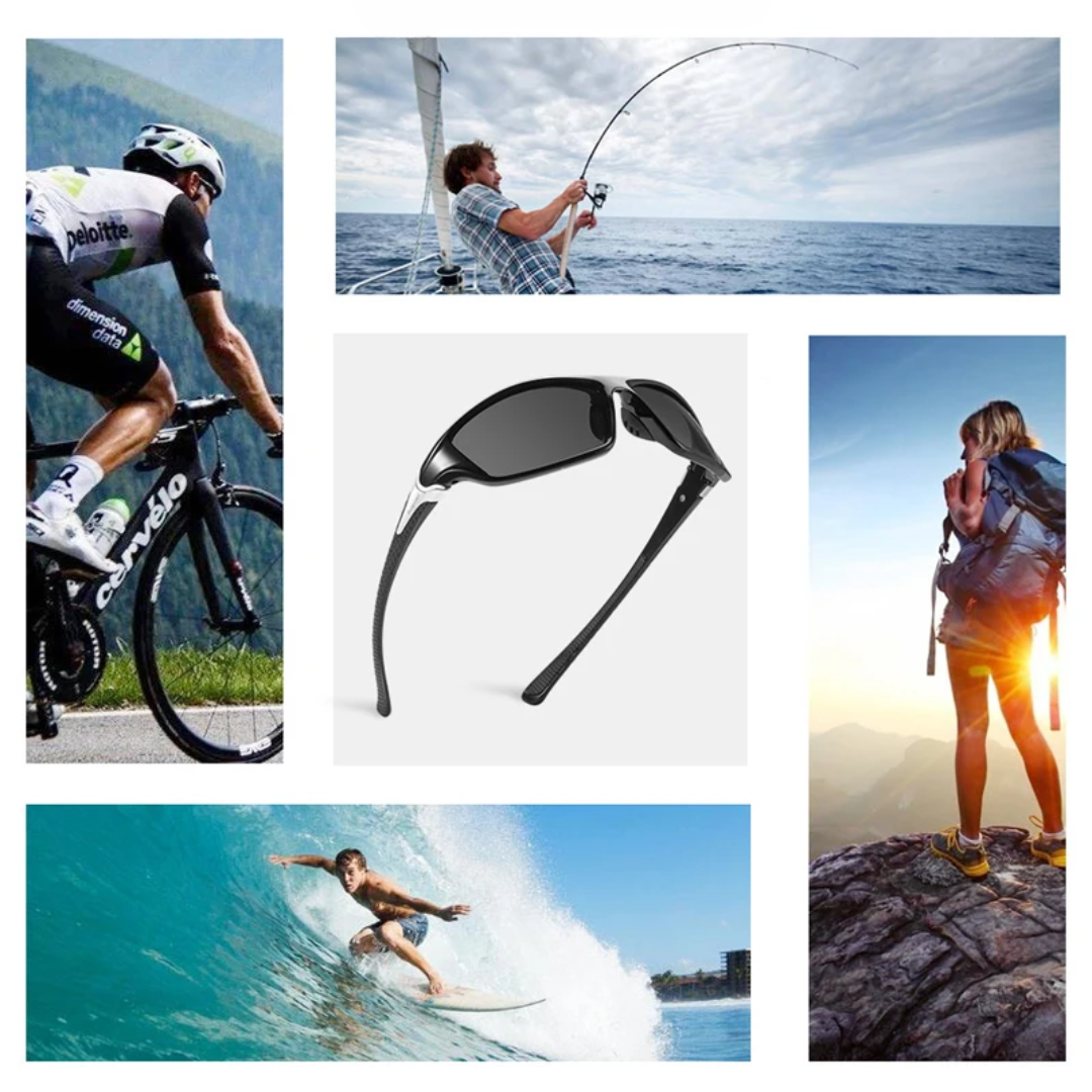 Sportbrille für Herren | Polarisierende Gläser