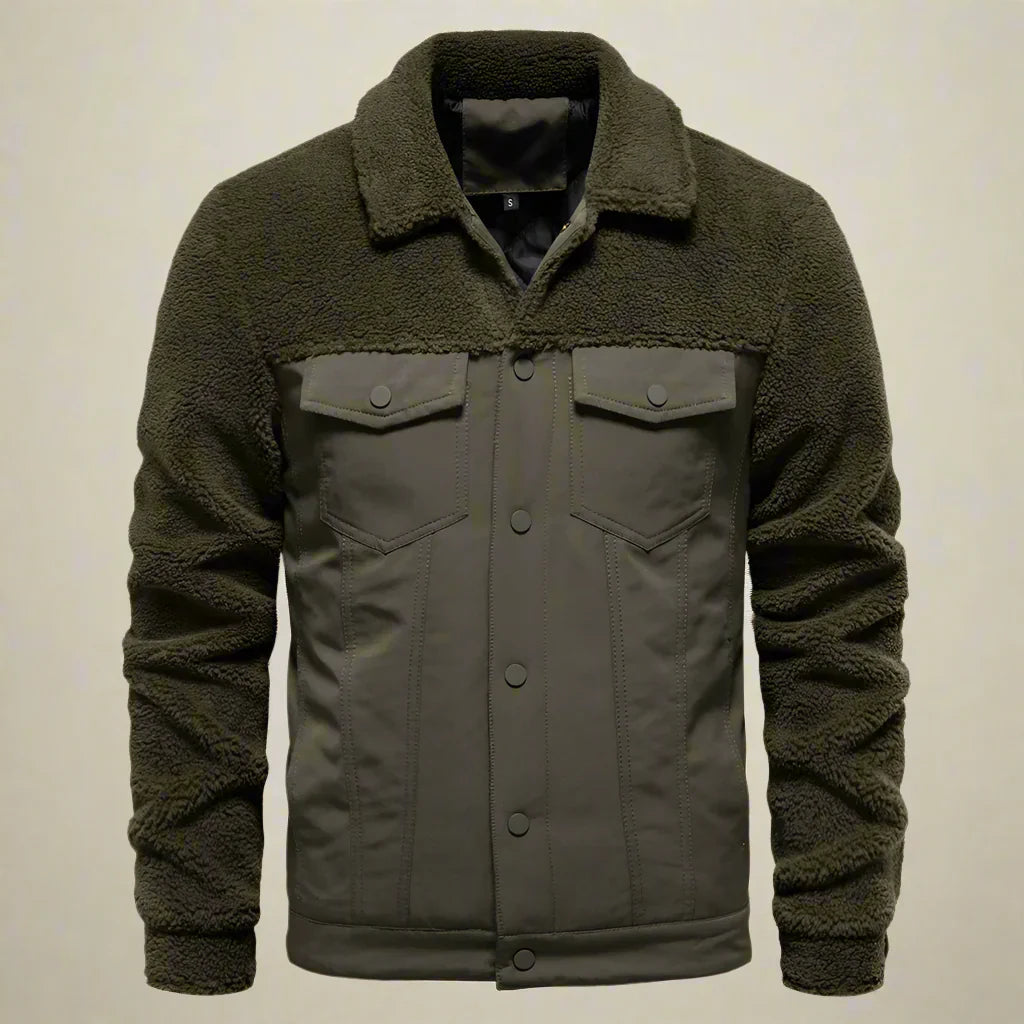 Warme Herren Sherpa Jacke