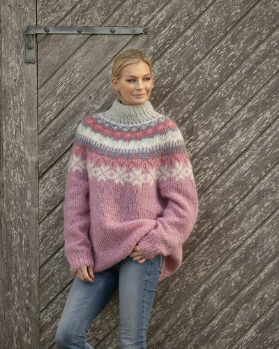 Schicker Pullover mit 3D-Muster für Damen