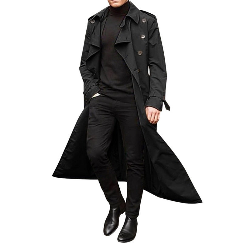 Herren eleganter Trenchcoat mit modernem Schnitt Aliams