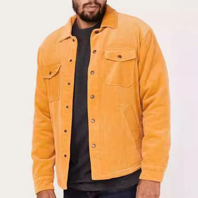 Herren Cordjacke mit praktischen Pattentaschen und weich gefüttertem Innenfutter Aliams