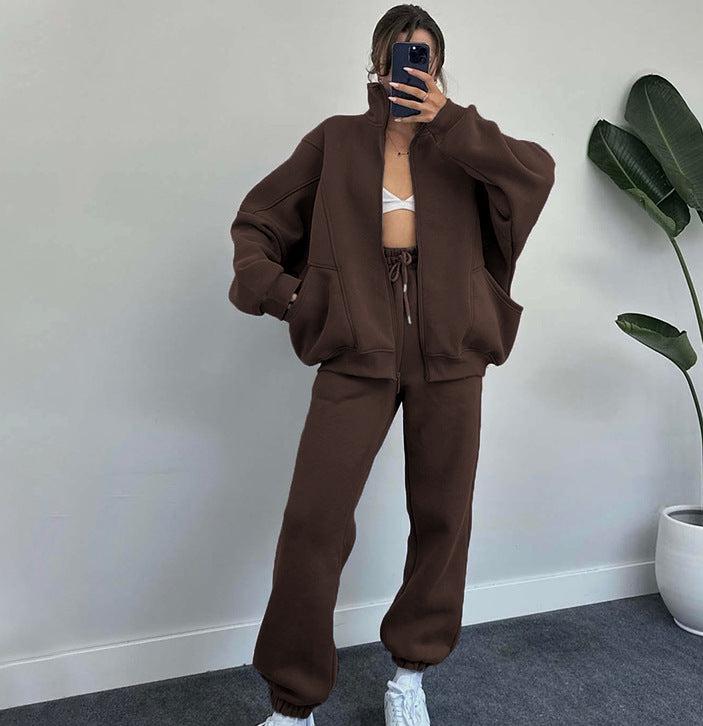 Sloane® | Set aus Jacke mit Reißverschluss und Jogginghose mit Kordelzug