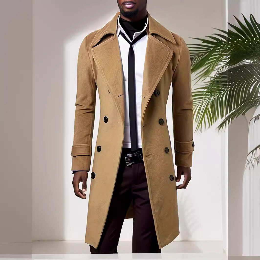 Herren doppelter Wollmantel Aliams