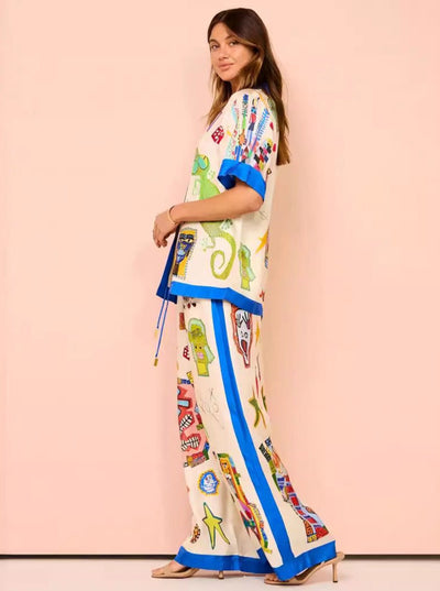 Ulrica | Schickes zweiteiliges bedrucktes Co-Ord Set